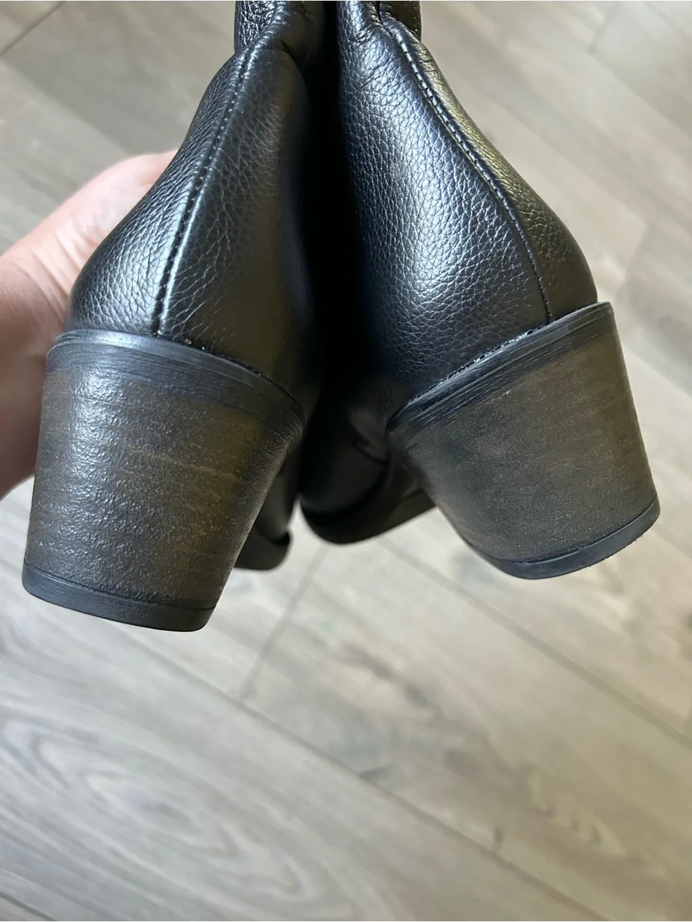 Miz Mooz Duarte Black Leather Ankle Booties Western Size 40